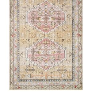 Loloi II Skye Collection SKY-04 Gold/Blush 2'-3" x 3'-9" Accent Rug Beautiful